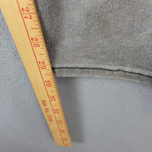 Levis 511 Jeans Men 34x32 Gray Denim Slim Fit Cotton Stretch Straight Leg Casual - Picture 15 of 15